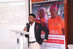 Prince Egba, the former SLOC-VAWG Project officer anchoring the event.