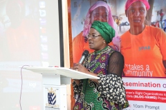 Funke Oladipo, Director of Gender & Development at the Ministry of Women Affairs, addressing the audience during the event.